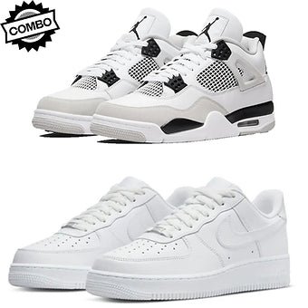 Jordan 4 Military Black x Nike Air Force 1