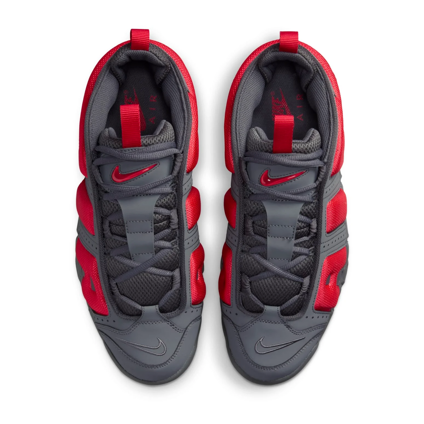 Nike Air More Uptempo Low 'Dark Grey Light Crimson'