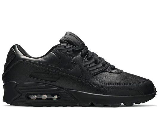 NIKE AIR MAX 90 LEATHER TRIPLE BLACK