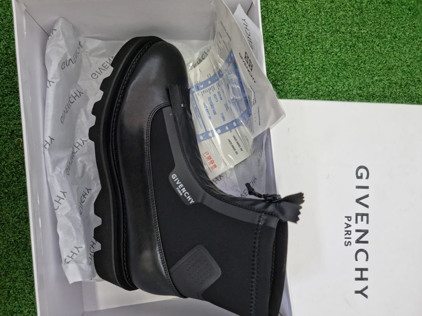 Givenchy Neoprene Combat Boots