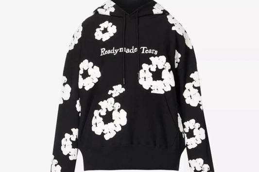 READYMADE x Denim Tears Cotton Wreath Hoodie 'Black/White'